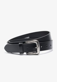 LEATHER - Ceinture - black