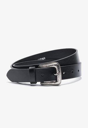 LEATHER - Belt - black