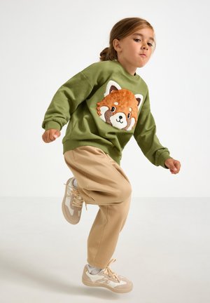 Lindex, LINDEX SWEATSHIRT WITH BRUSHED INSIDE LINDEX - Sweatshirt - dark lime