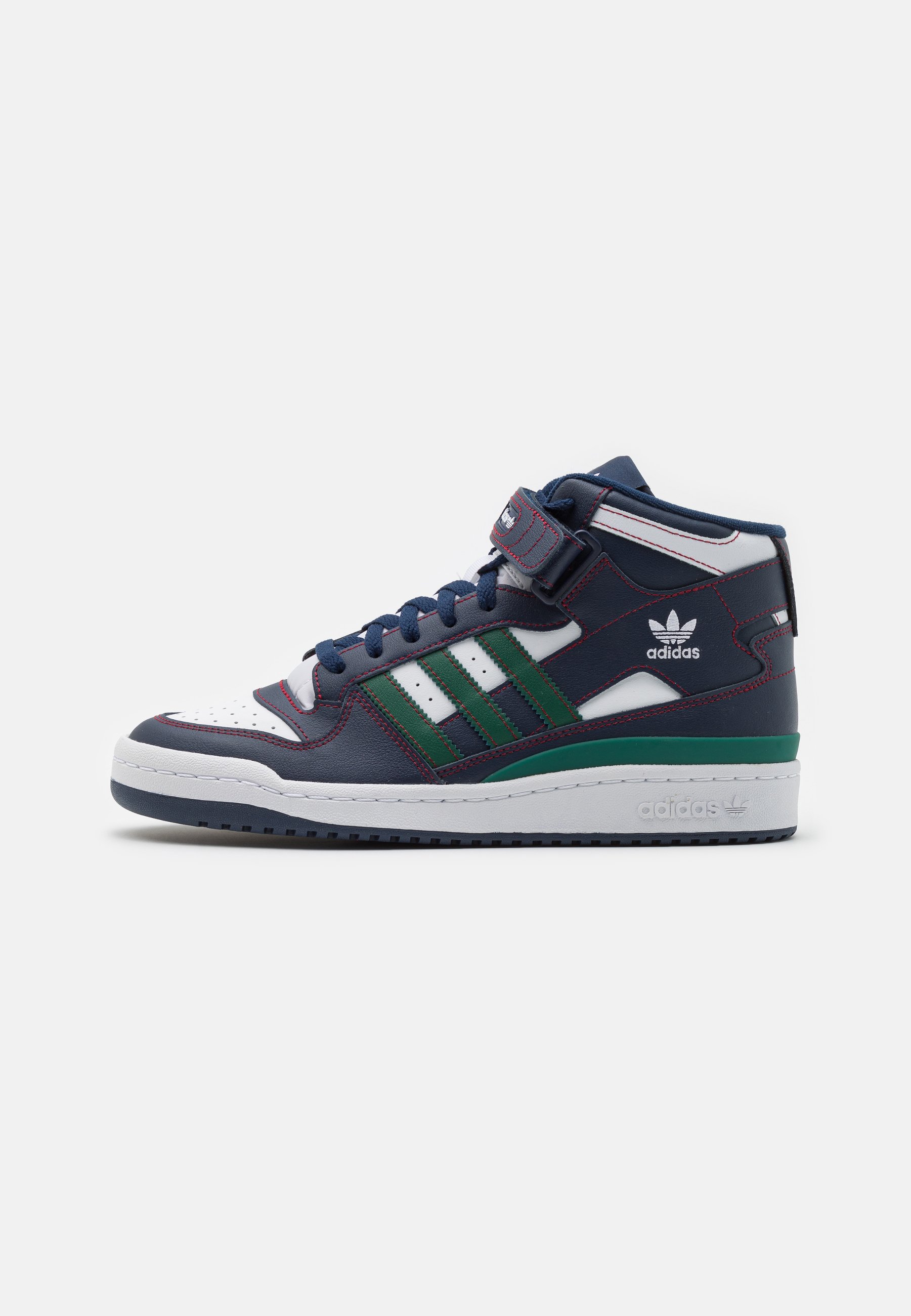 adidas Originals FORUM MID UNISEX - Sneakers high collegiate navy/team green/team collegiate burgundy/hvid - Zalando.dk