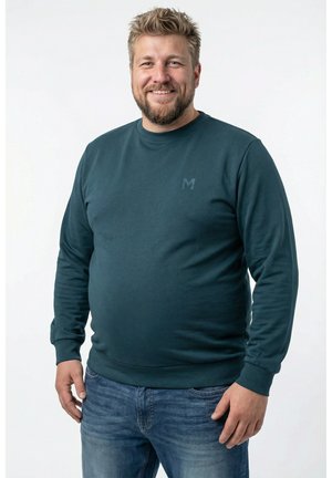 BASIC RUNDHALS - Felpa - deep green