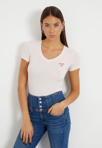 Guess - SS VN MINI TRIANGLE - T-shirt - bas - hellrose Miniatyrbild 1