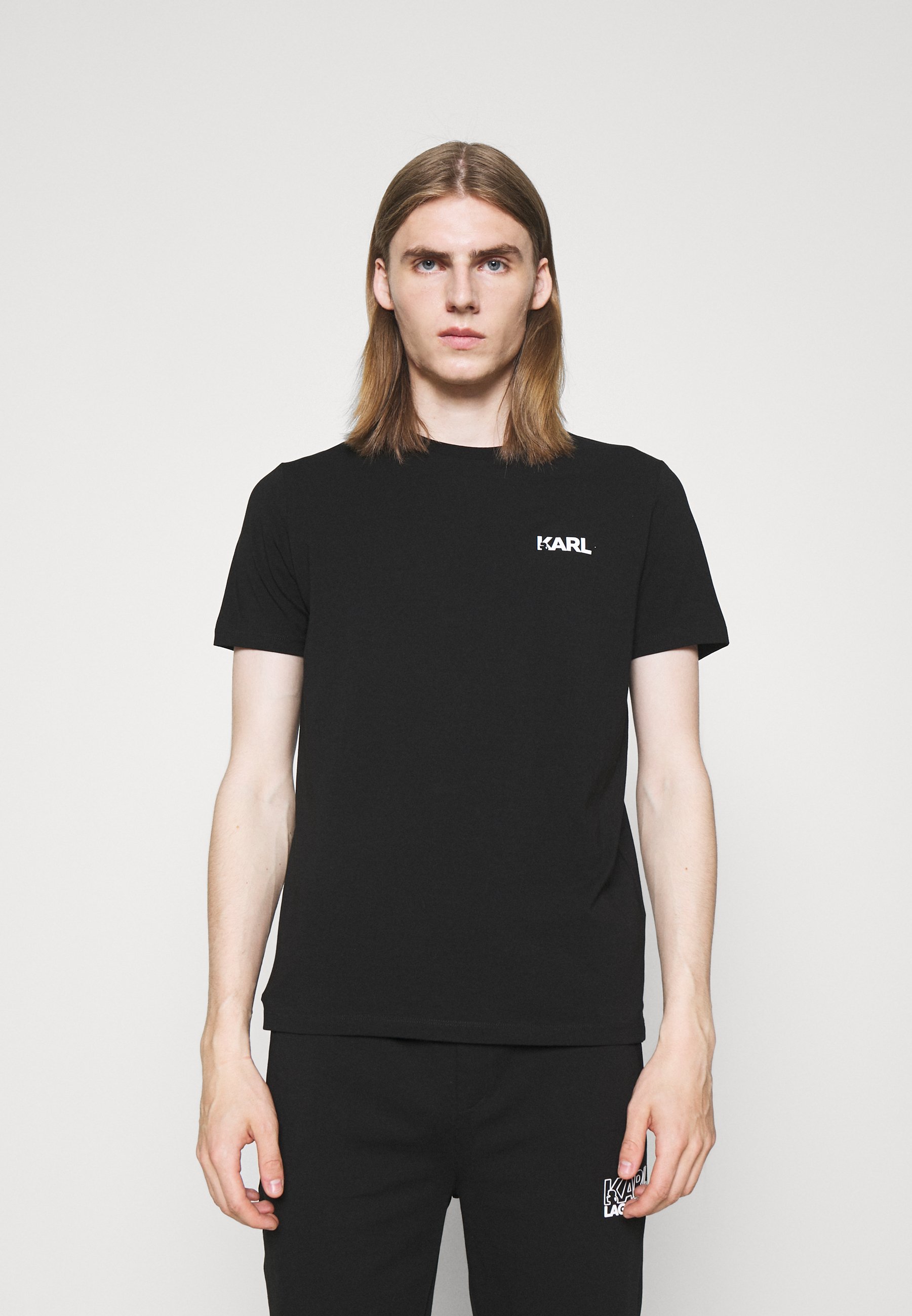 KARL LAGERFELD CREWNECK - Camiseta estampada black