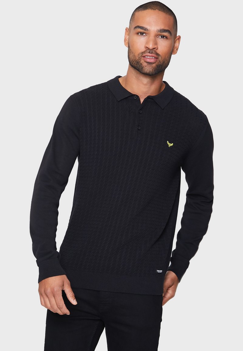 Threadbare CAESAR - Poloshirt - jet black