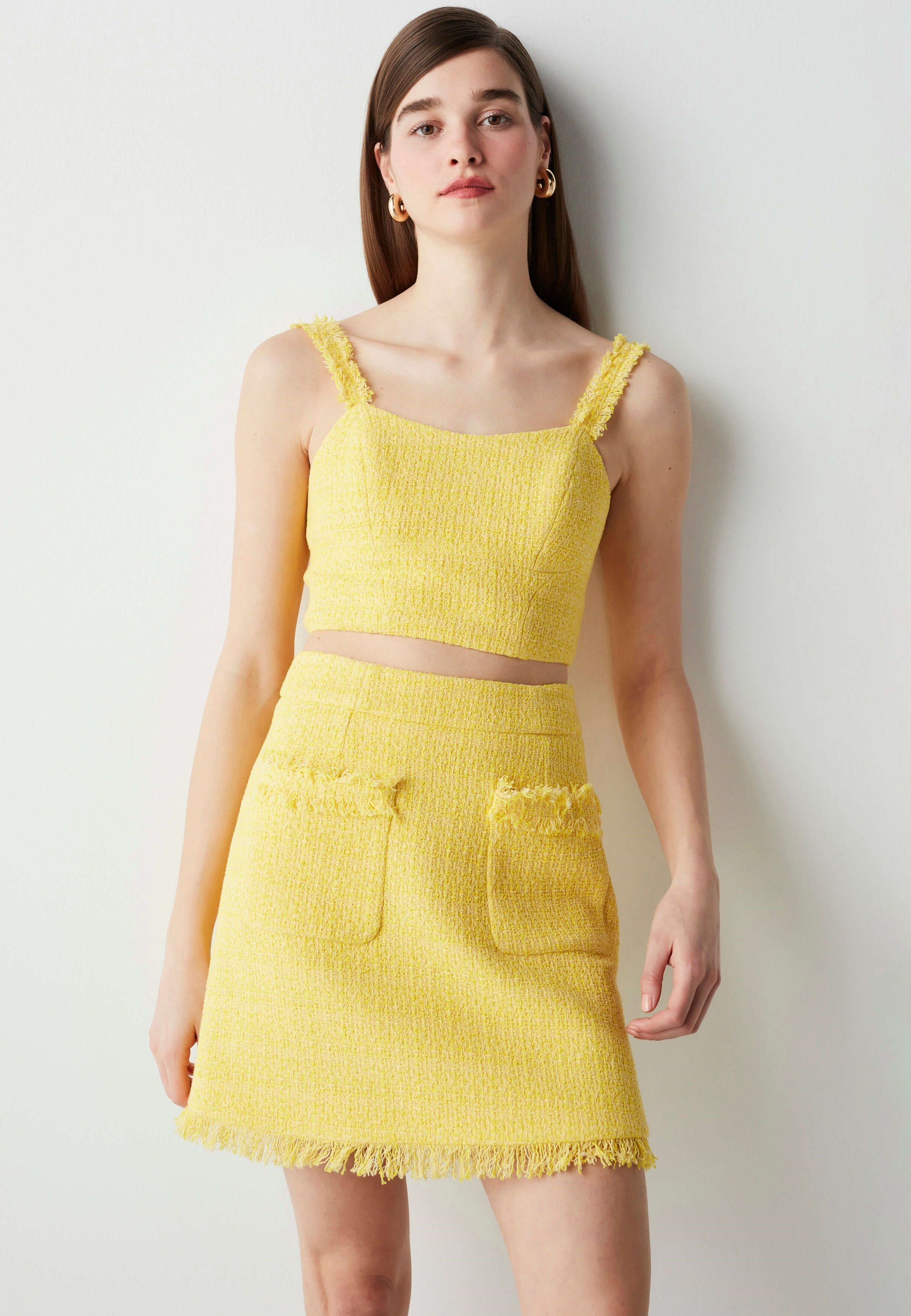 Ipekyol A-line skirt - yellow - Zalando.de