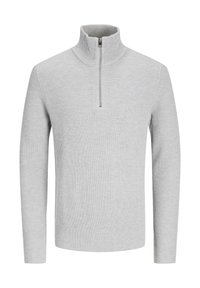 JJEPERFECT HALF ZIP - Pulóver - light grey melange