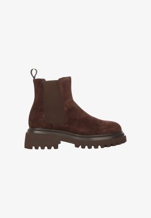 Frau Shoes, SOFTY #CACAO - Enkellaarsjes met plateauzool - light brown