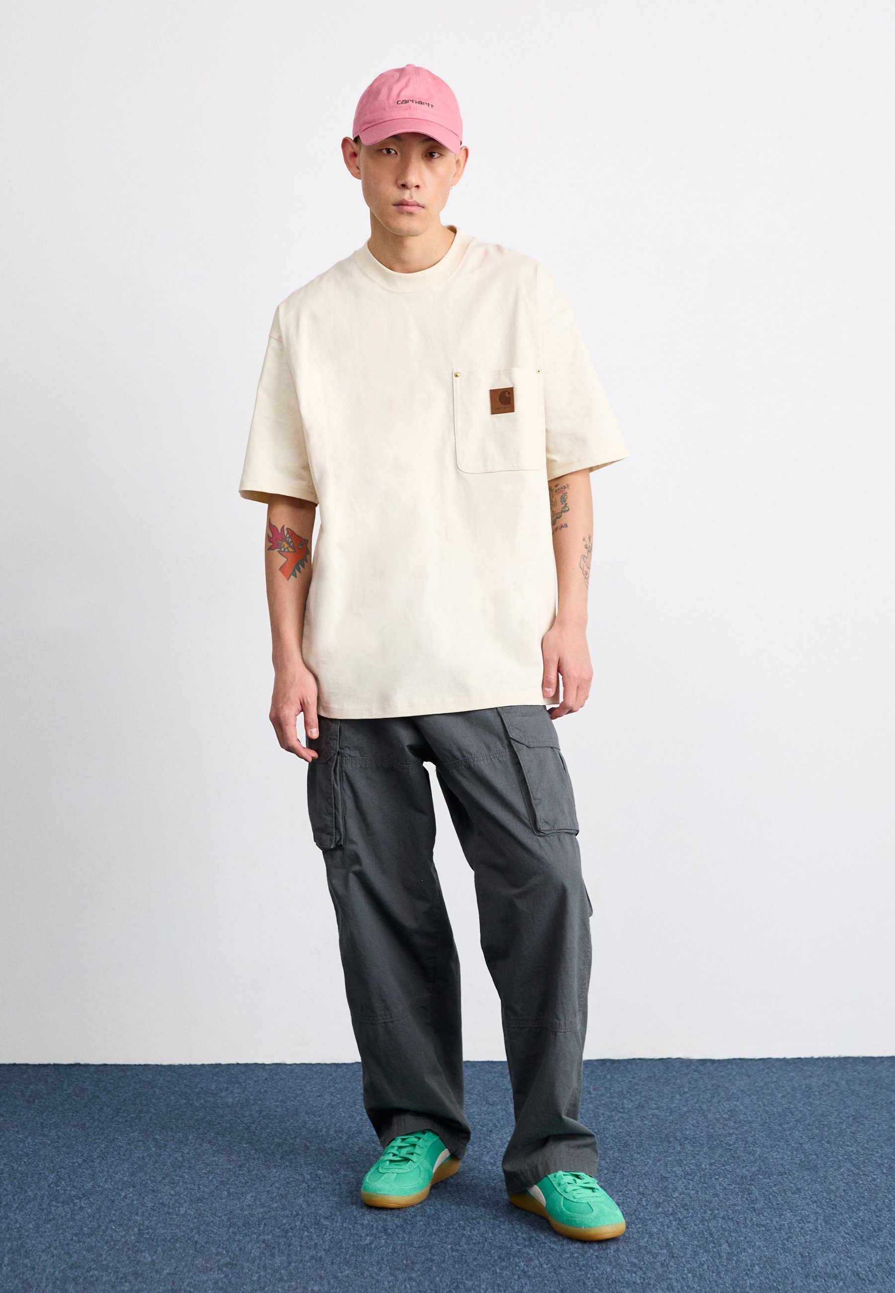 Carhartt WIP ELDON POCKET - Basic T-shirt - natural/off-white