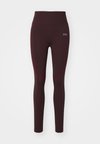 SEAMLESS - Legingi - burgundy melange