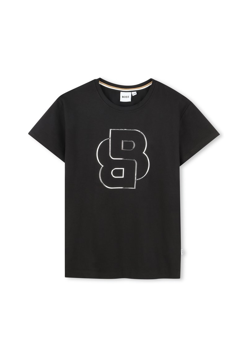 BOSS Kidswear T-shirt print zwart