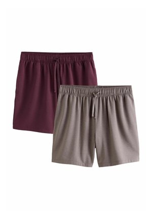 Next, REGULAR FIT - SOFT TOUCH LIGHTWEIGHT SHORTS 2 PACK  . - Træningsbukser - stone  berry red