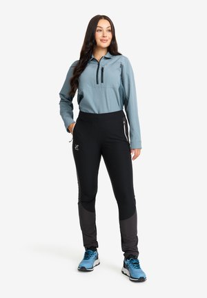 RIDGE TREK - Tygbyxor - black anthracite