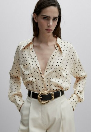 STUDIO WITH POCKETS - Button-down blouse - beige