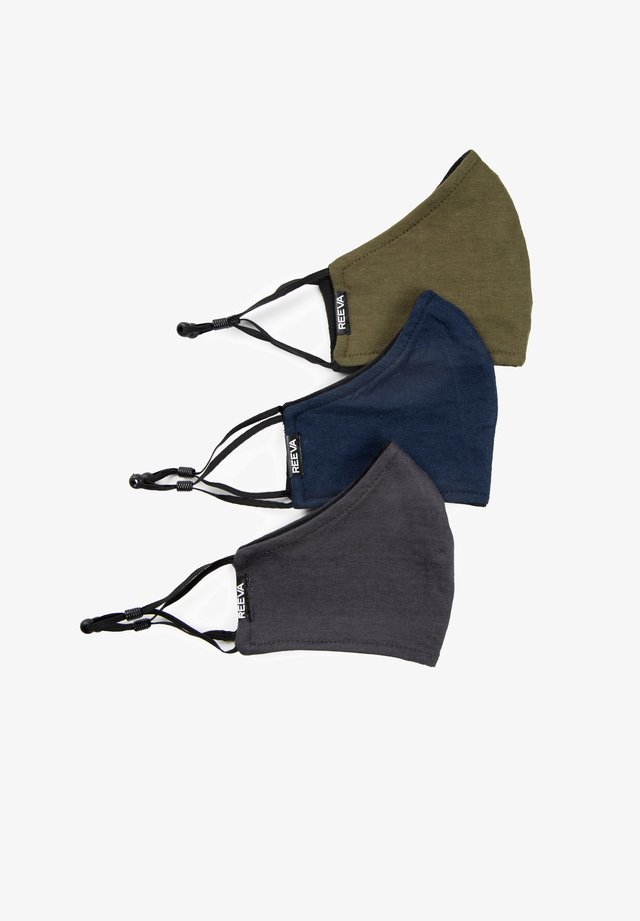 3 SET - Stoffen mondkapje - grey