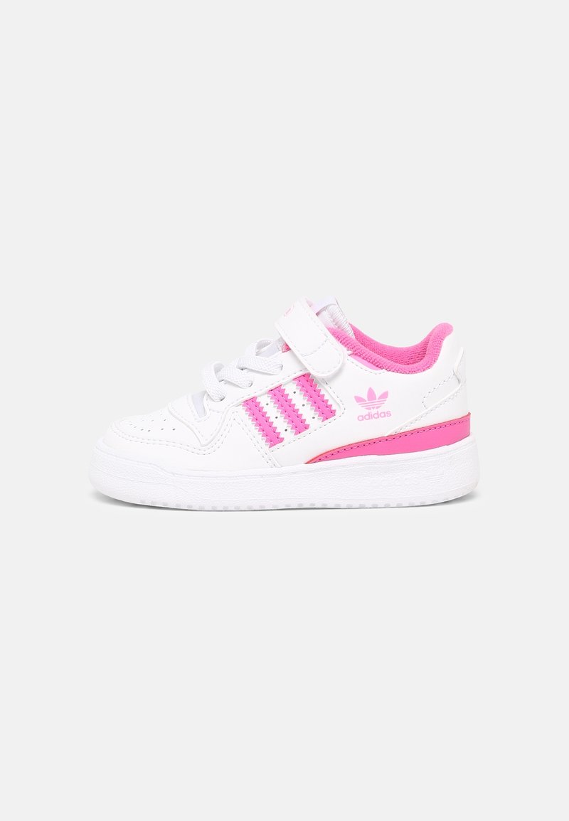 adidas Originals FORUM UNISEX - Trainers - white/screaming pink