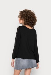 ONLY ONLSTEPHANIE MIX BLOUSE - Camisola de manga comprida - black