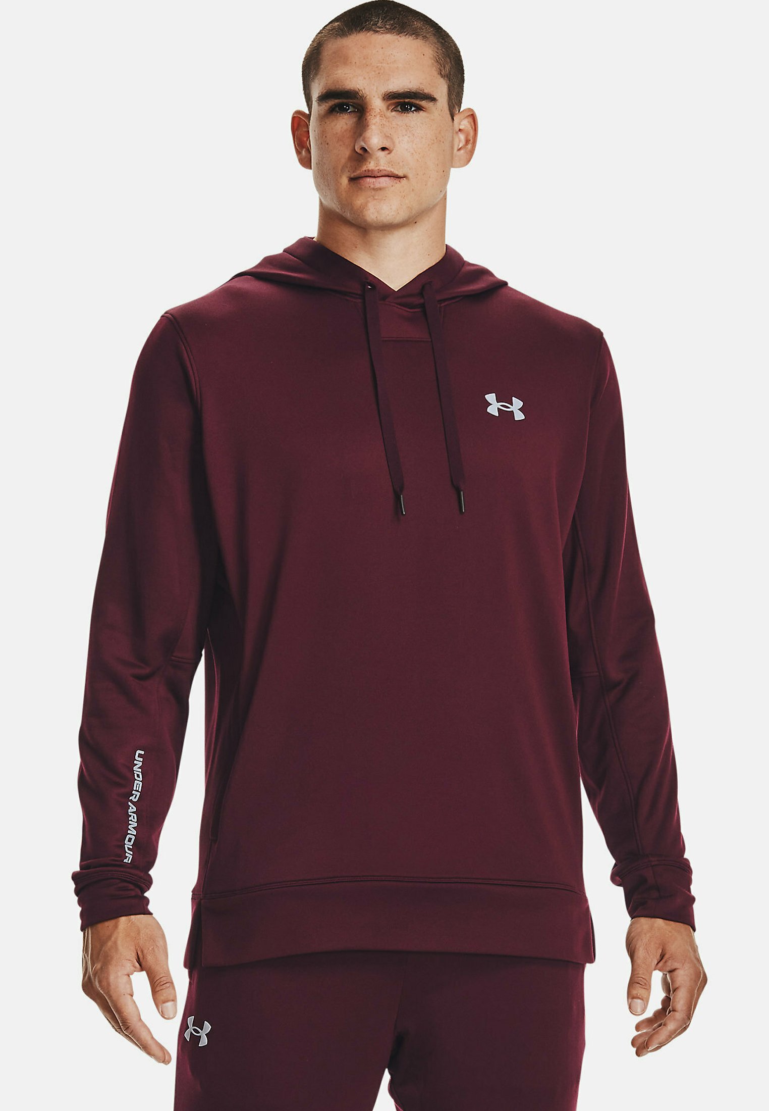 Under Armour TERRY - Hoodie - red 