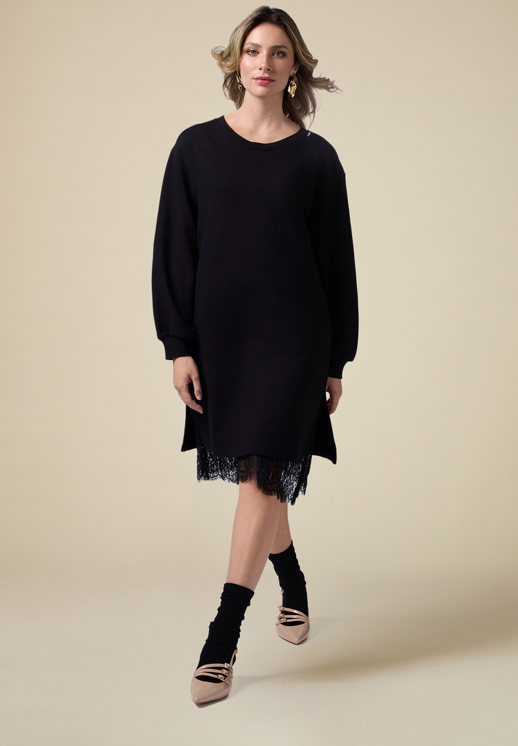 Abito Sottoveste Vestito Sopra Jeans Abito Sottoveste Vestito Con