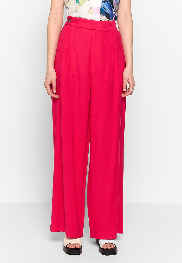 DKNY Broek donkerroze