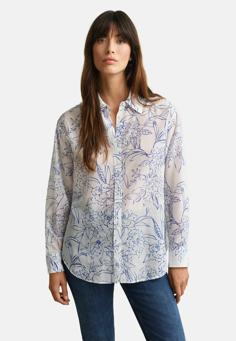 GANT FLORAL - Košilová halenka - white
