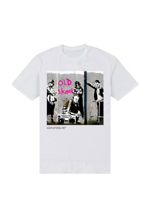 Henry Tiger, BANKSY OLD SKOOL - T-shirts print - white