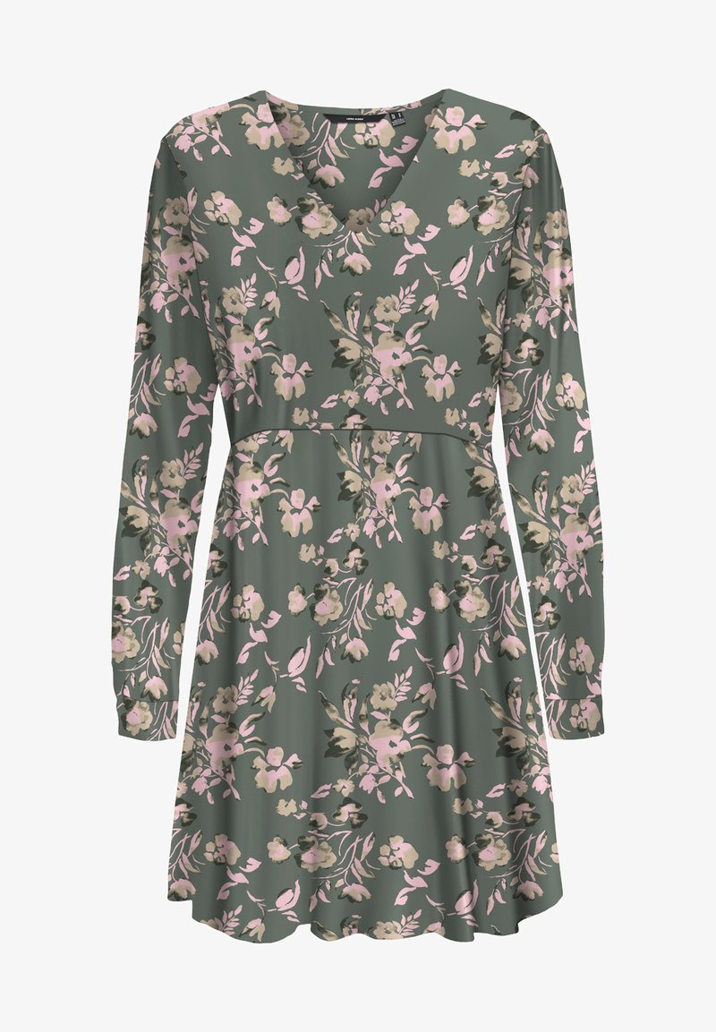 Vero Moda VMANNA SHORT DRESS - Dienas kleita - laurel wreath/anna
