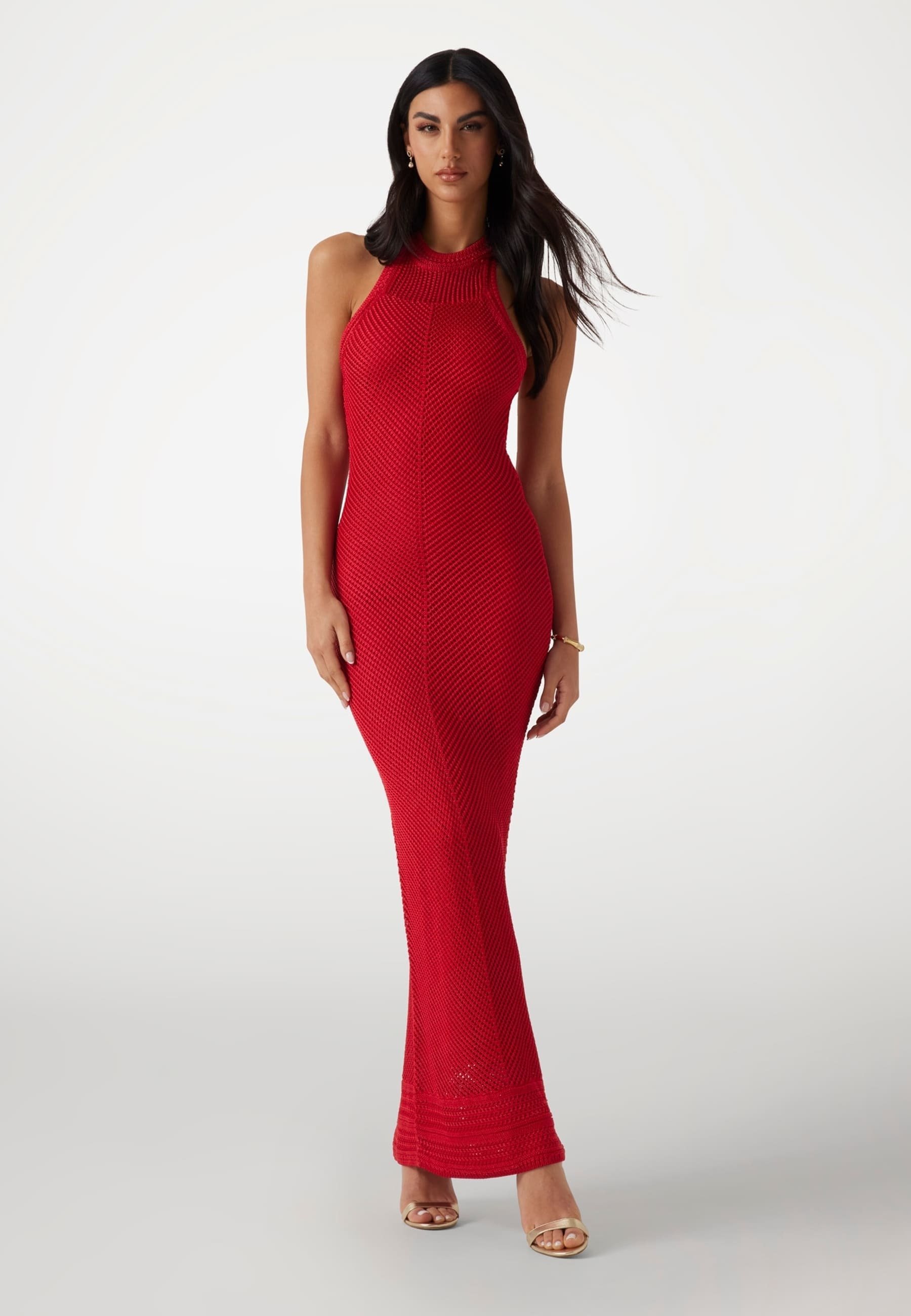 strapless open back dress GUESS Tight Dress Red Woman W2BK55Z2YJ2-A60A main image 1