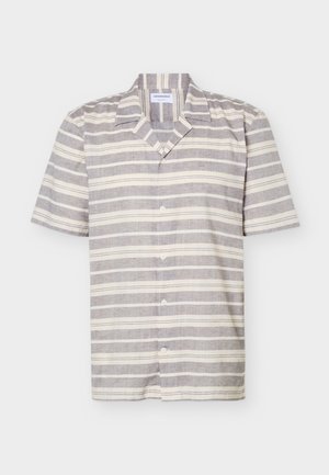 Lindbergh, STRIPED STRUCTURE SHIRT - Skjorter - stone