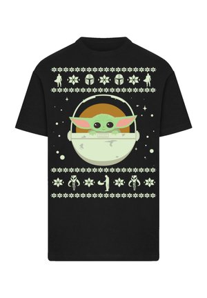 STAR WARS THE MANDALORIAN THE CHILD WEIHNACHTEN - T-Shirt print - schwarz