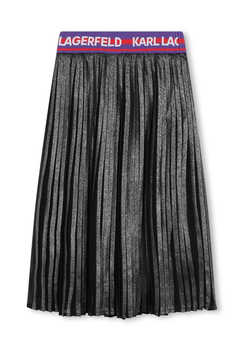 KARL LAGERFELD KIDS Plooirok zilverkleurig KARL LAGERFELD KIDS Plooirok zilverkleurig