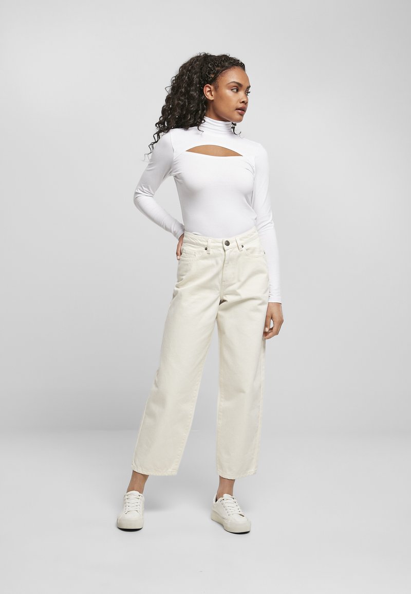 Haut Col Roulé Urban Classics Pour Femme - Manches Longues Avec Découpes - 95% Coton, 5% élasthanne - Neuf Avec étiquettes