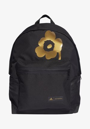 MARIME BPK TRAINING WORKOUT ESSENTIALS PRIMEGREEN BACKPACK - Rucksack - black/gold met