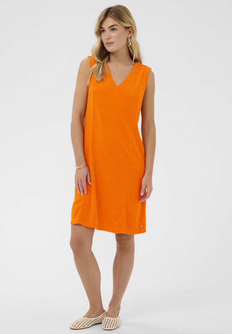 strapless open back dress Size 2 Girl's Mary Jane Orange Shoes