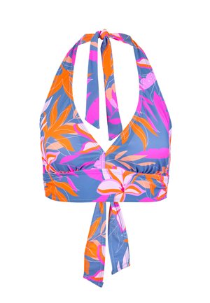 BECO the world of aquasports, BIKINI-OBERTEIL TROPICAL FLOWERS - Haut de bikini - blau-bunt