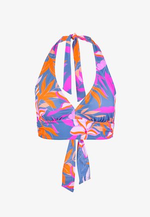 BECO the world of aquasports, BIKINI-OBERTEIL TROPICAL FLOWERS - Bikinitop - blau-bunt