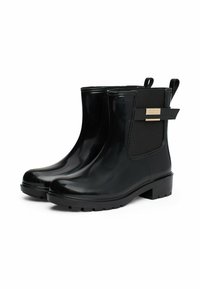 Tommy Hilfiger BELTED CLEAT RAIN - Gummistøvler - black