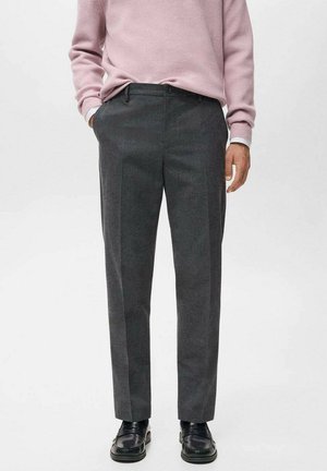 Pantalones chinos - mottled dark grey