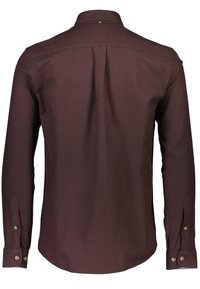 Lindbergh BRUSHED HERRINGBONE L S - Camicia - burgundy
