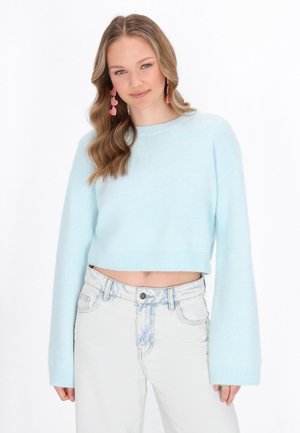 Neule - light blue melange