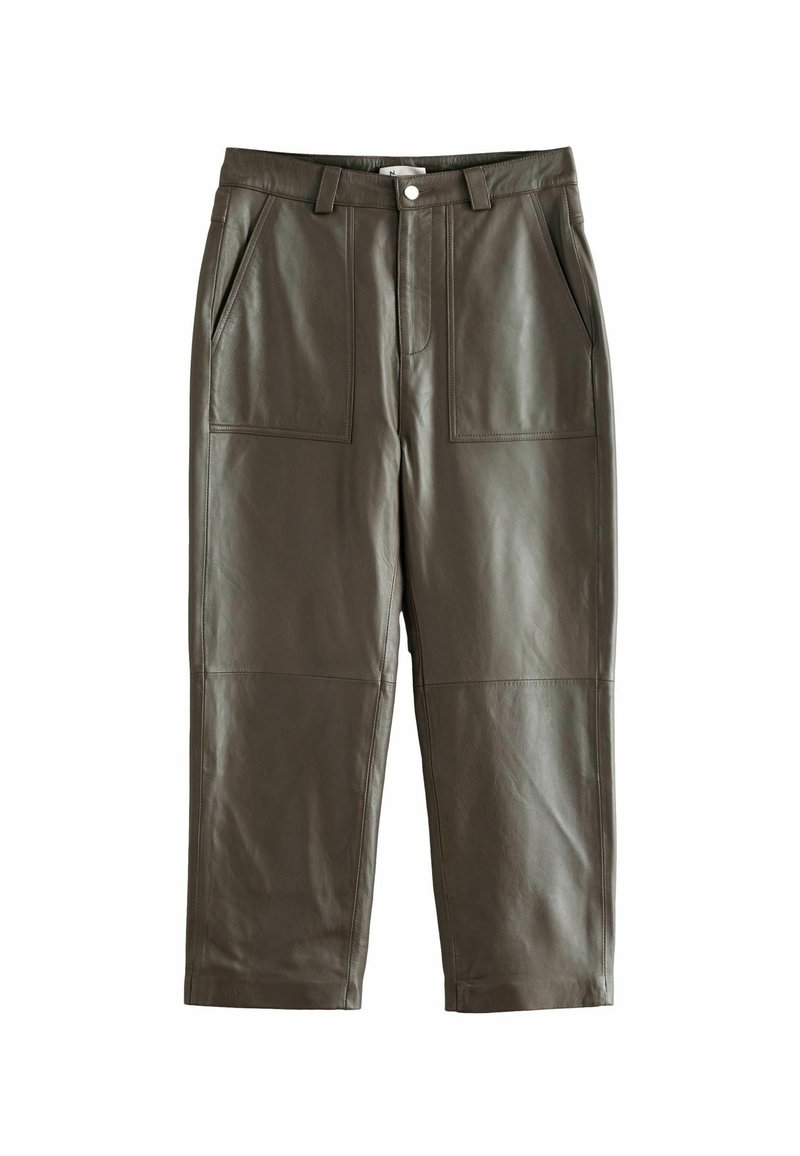 Next Leren broek groen Next Leren broek groen