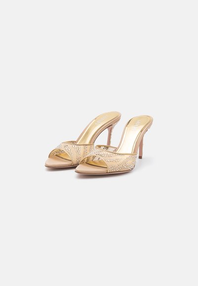 GEDEBE Mules à talons - nude/ramage golden