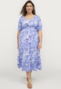 Ellos Plus collection Hverdagskjole - blau gemustert