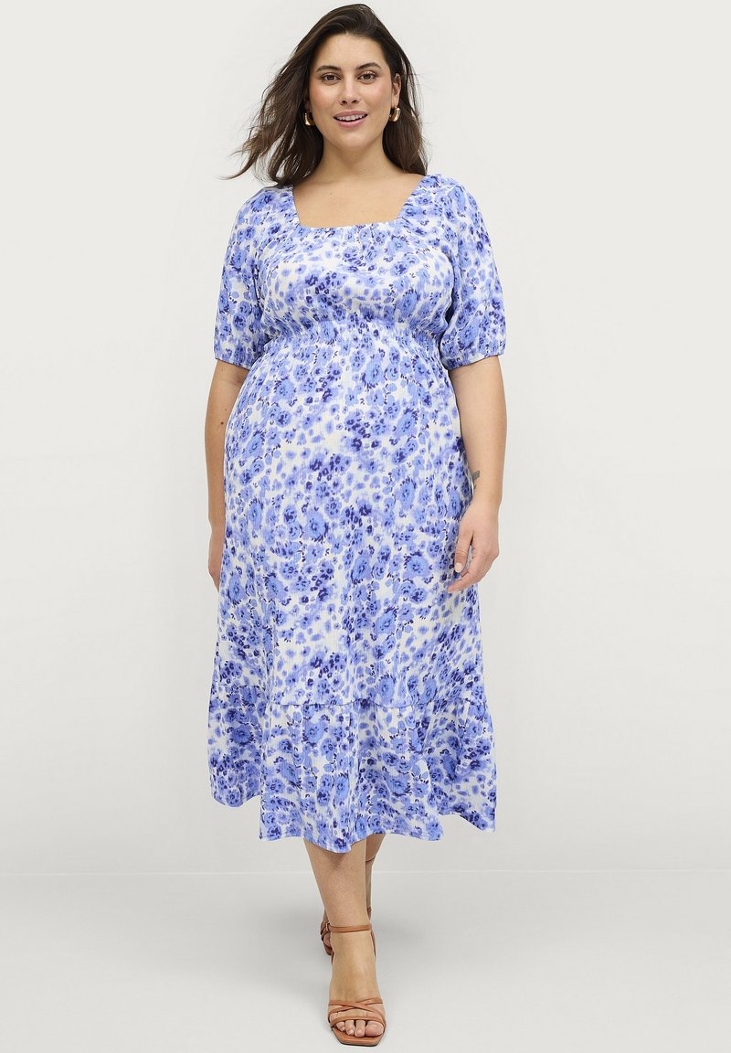 Ellos Plus collection Hverdagskjole - blau gemustert