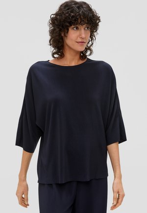 PLISSIERTES - Langarmshirt - navy