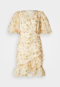 VMPHOEBE V NECK SHORT DRESS - Koktejlové šaty / šaty na párty - vanilla/charmaine