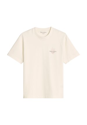 Marc O'Polo, MARC O'POLO T-SHIRT LOOSE MIT MARITIMER RÜCKENPRINT   - T-Shirt print - silky white