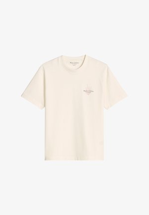 Marc O'Polo, MARC O'POLO T-SHIRT LOOSE MIT MARITIMER RÜCKENPRINT - T-shirt imprimé - silky white