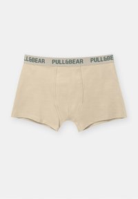PULL&BEAR LOGO - 3-PACK - Boxer alsónadrág - beige