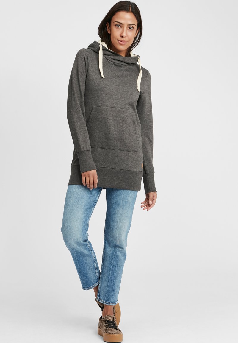 Damen Sweatshirts | Oxmo OXJENNY Kapuzenpullover charcoal/anthrazit - ZG10258 Damen Sweatshirts | Oxmo OXJENNY Kapuzenpullover charcoal/anthrazit - ZG10258
