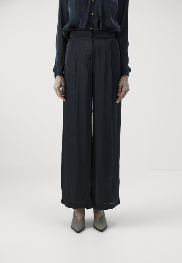 IRIDESCENT WIDE LEG PANTS - Trousers